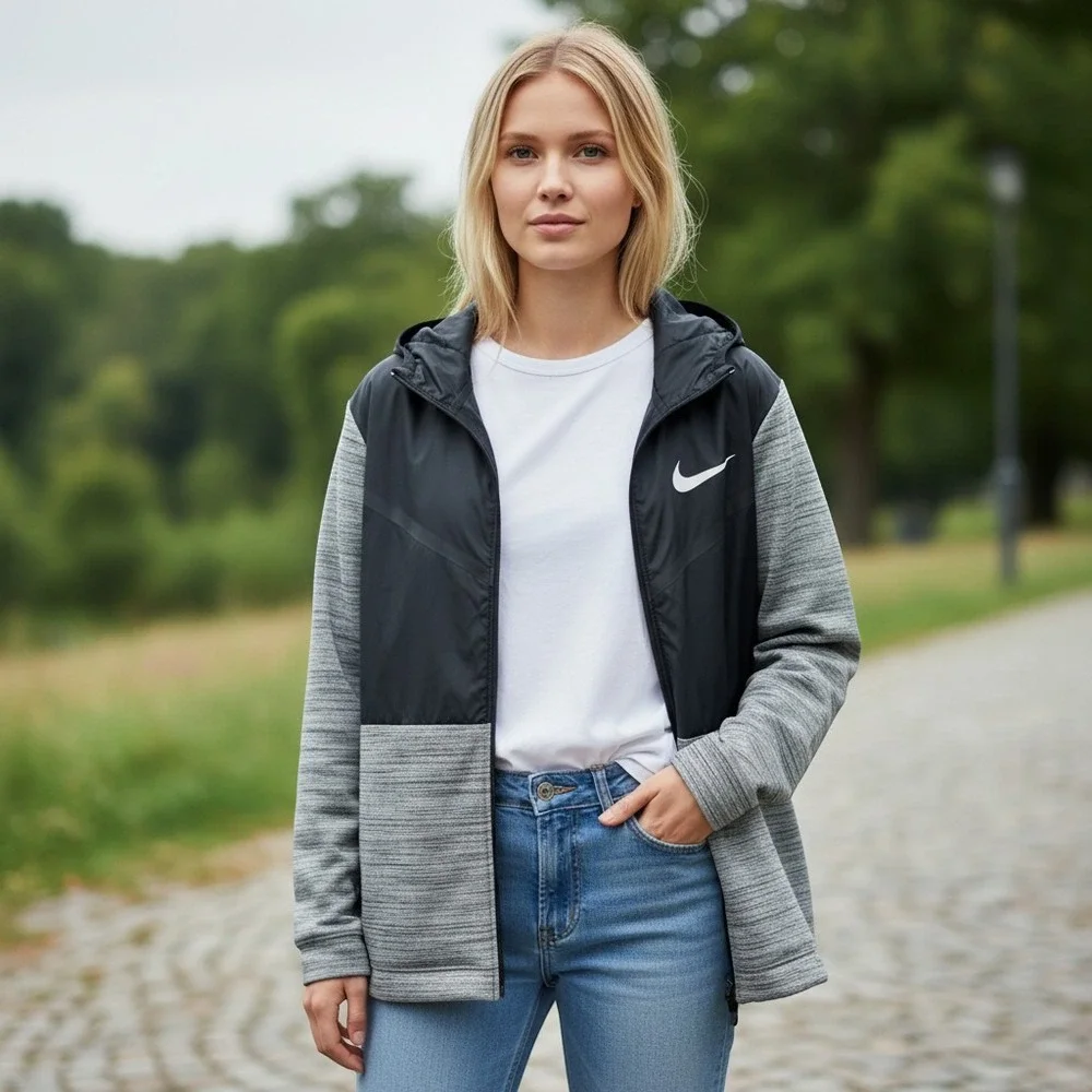 Nike Basketball Dri-FIT Showtime Full Zip Hoodie Grey Black XL‎ AQ4165-010